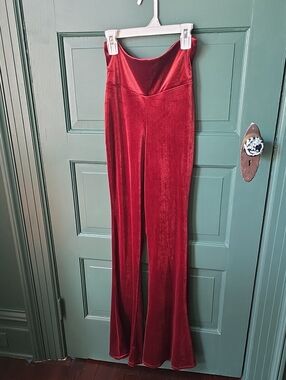 Home Cooked Karma Velvet Flare Pants In Rusr